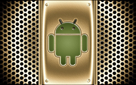 Logo Android Dorado