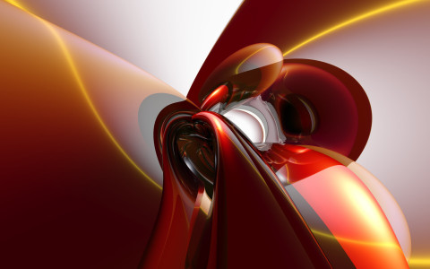 Rojo abstracto en 3D, Fondo de Pantalla y Escritorio HD Gratis