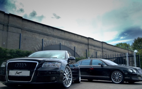 Audi A8 y Bentley Continental