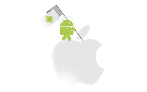 Android conquistando apple