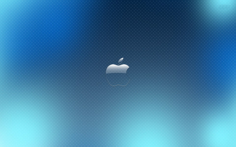 Apple en patron azul