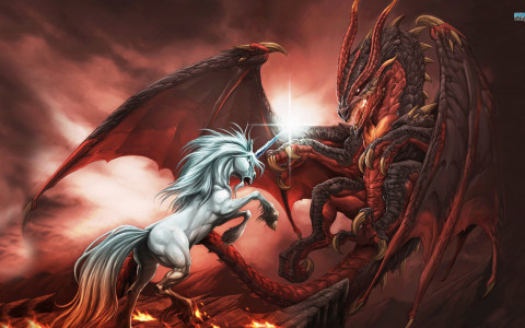 Unicornio vs Dragon