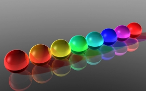 Esferas coloridas