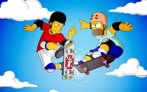 Tony Hawk y Homero