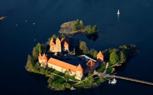 Castillo en isla de Trakai