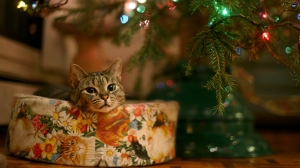 El gato de la Navidad