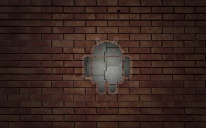 Android en pared
