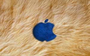 Logo de Apple en piel