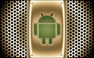 Logo Android Dorado